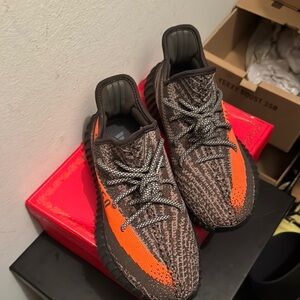 Adidas Men's Orange and Brown Sneakers